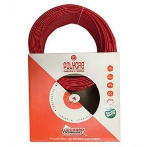 Polycab 2.5 Sqmm 1 Core FR PVC Insulated Unsheathed Industrial Cable, 300 mtr (Red)